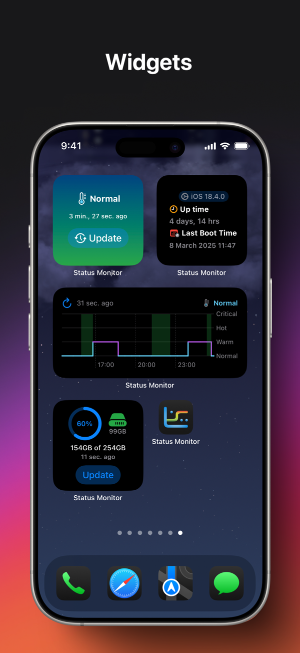 System Status Monitor, ToolBox - Status Monitor是您的iPhone和iPad设备