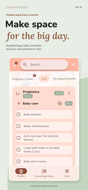 Momminess: Pregnancy Tracker screenshot 4