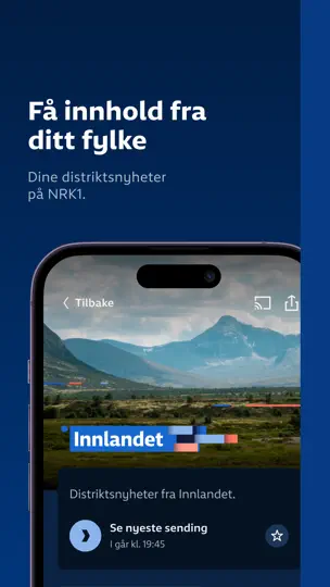 Screenshot von NRK TV auf dem iPhone 6