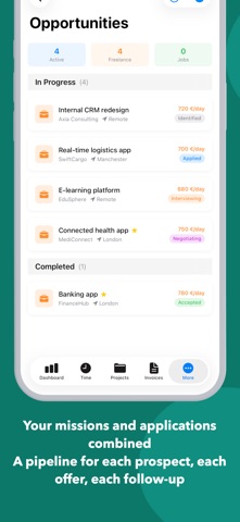 Crono - Time & Invoicing iPhone screenshot
