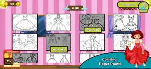 Glitter Dress Coloring Games screenshot 2