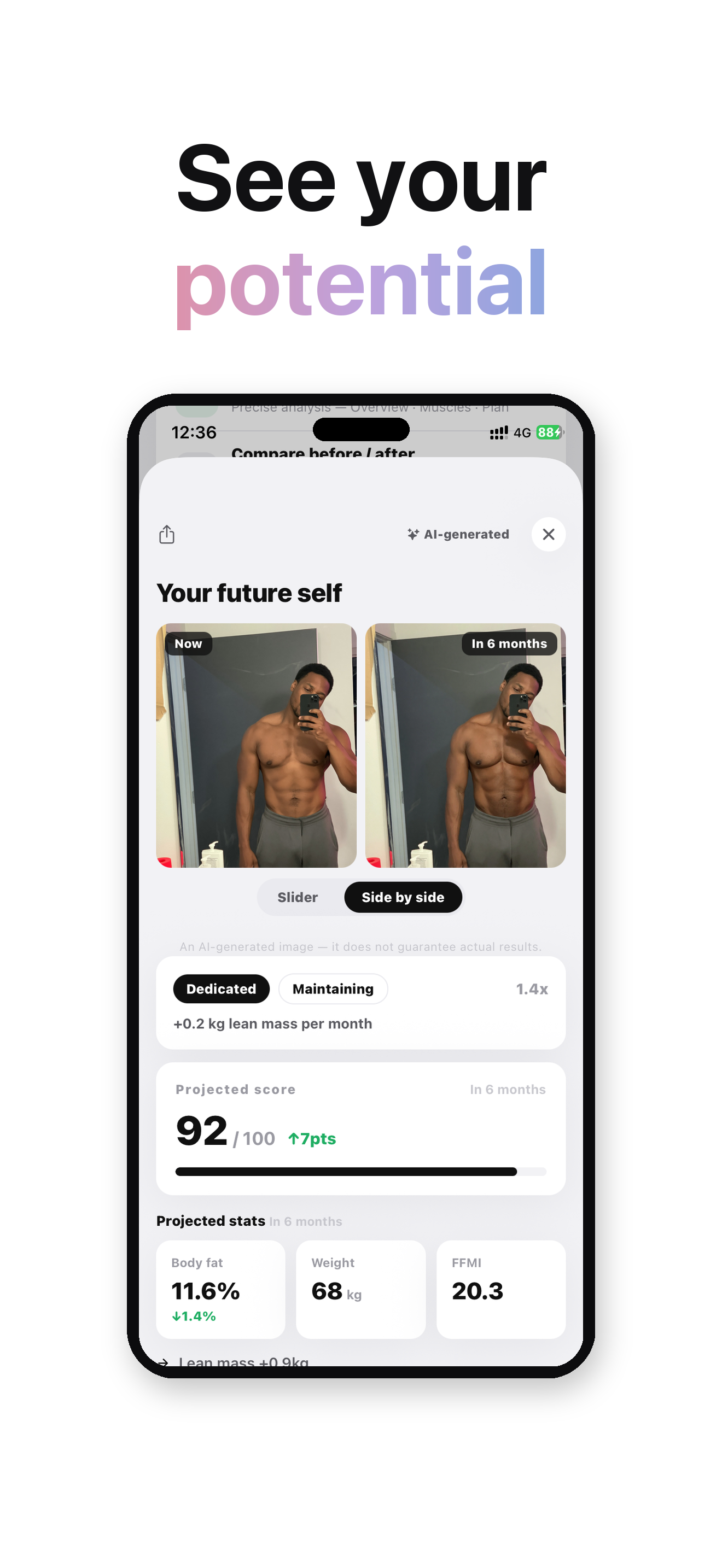 Bodilab: Body Fat & Muscle AI screenshot 6