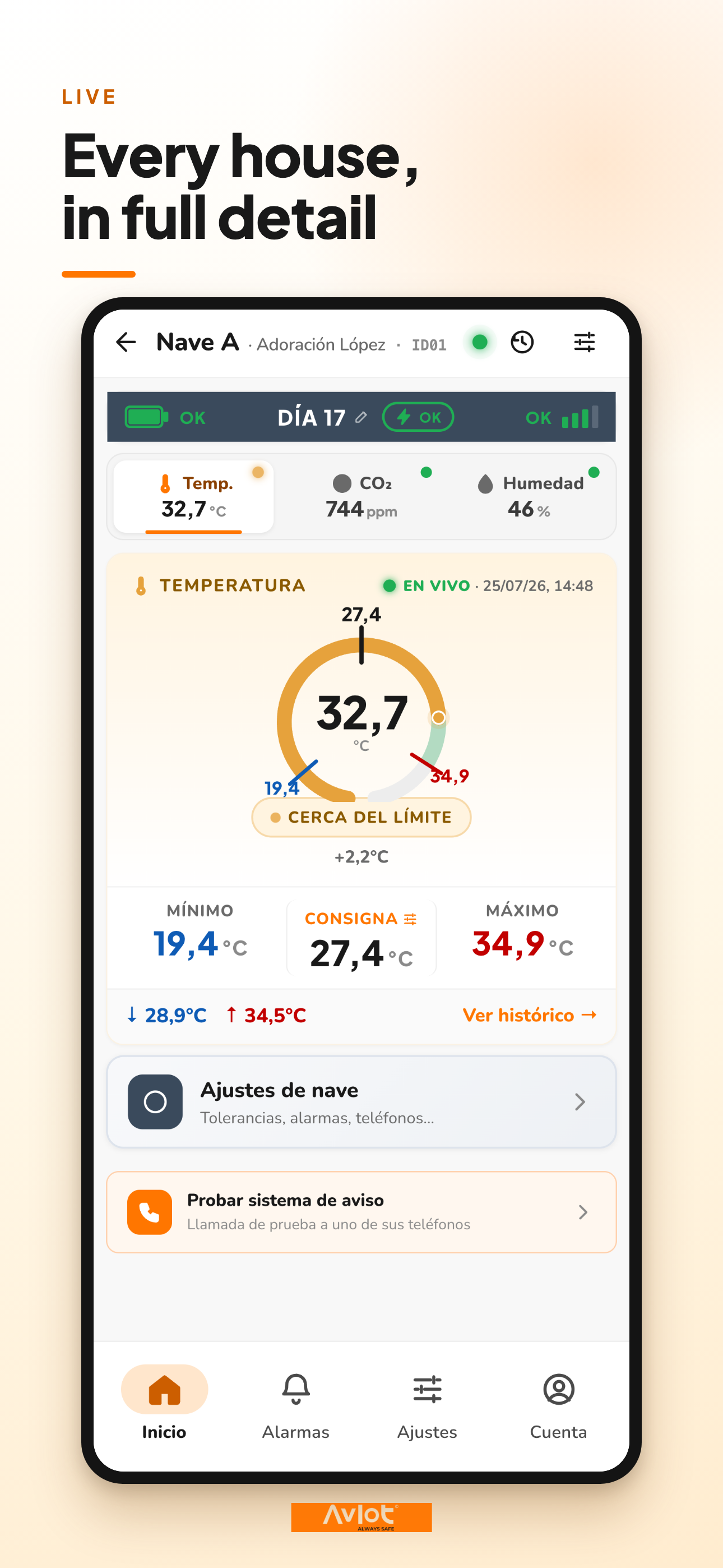 AVIOT · Farm Alarms screenshot 2
