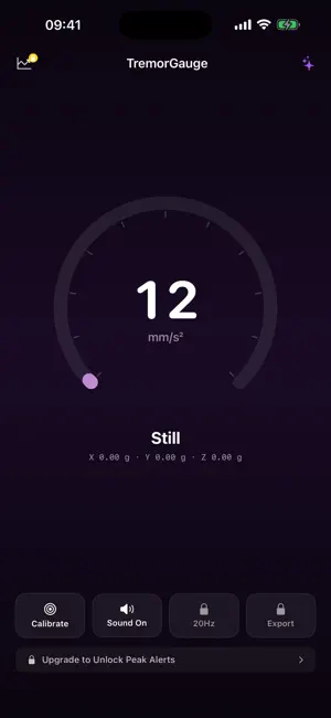 TremorGauge - Vibration screenshot 1