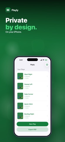 Playly: Flag Football Plays iPhone screenshot