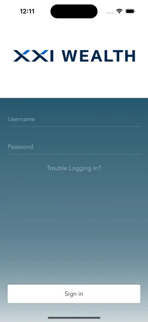 XXI Wealth Client Portal screenshot 1