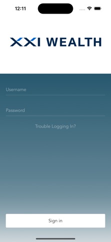 XXI Wealth Client Portal Screenshot 1 of 3