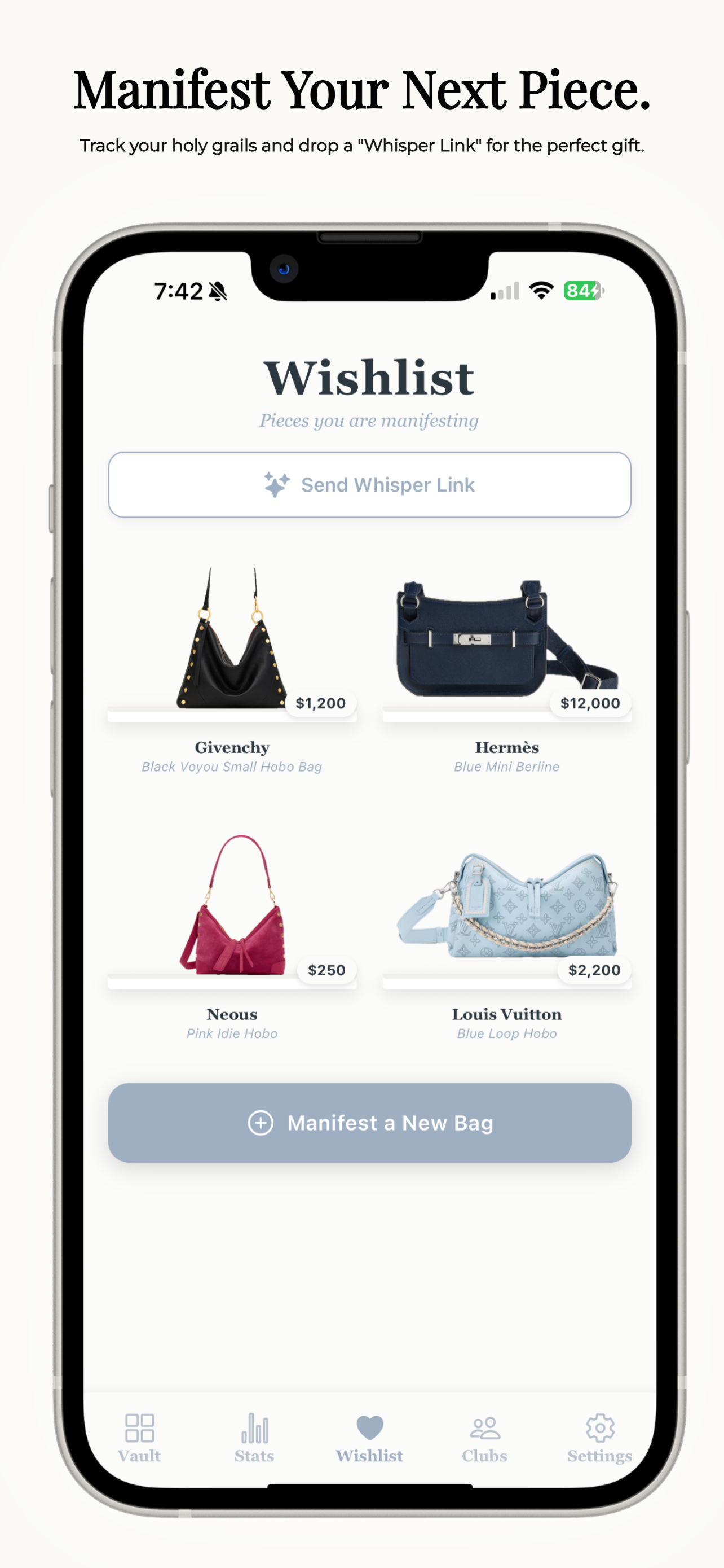 Pursely: Handbag Tracker