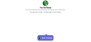 Vacation Planner iPhone screenshot