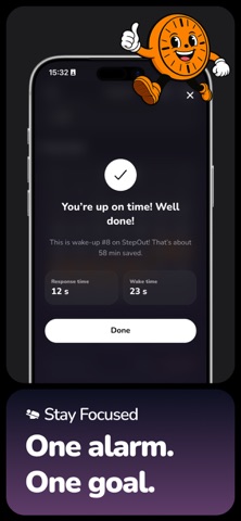 Stepout: Alarm & Wake Up Screenshot 4 of 5