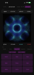 Cymatica: Music Visualizer screenshot