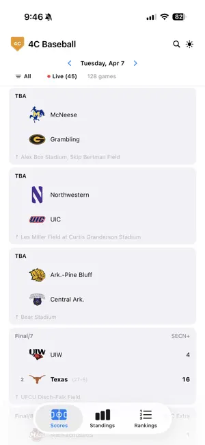 4C College Baseball screenshot 3