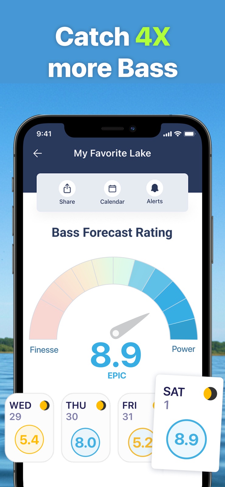 BassForecast: Bass Fishing App iphone screenshot 2