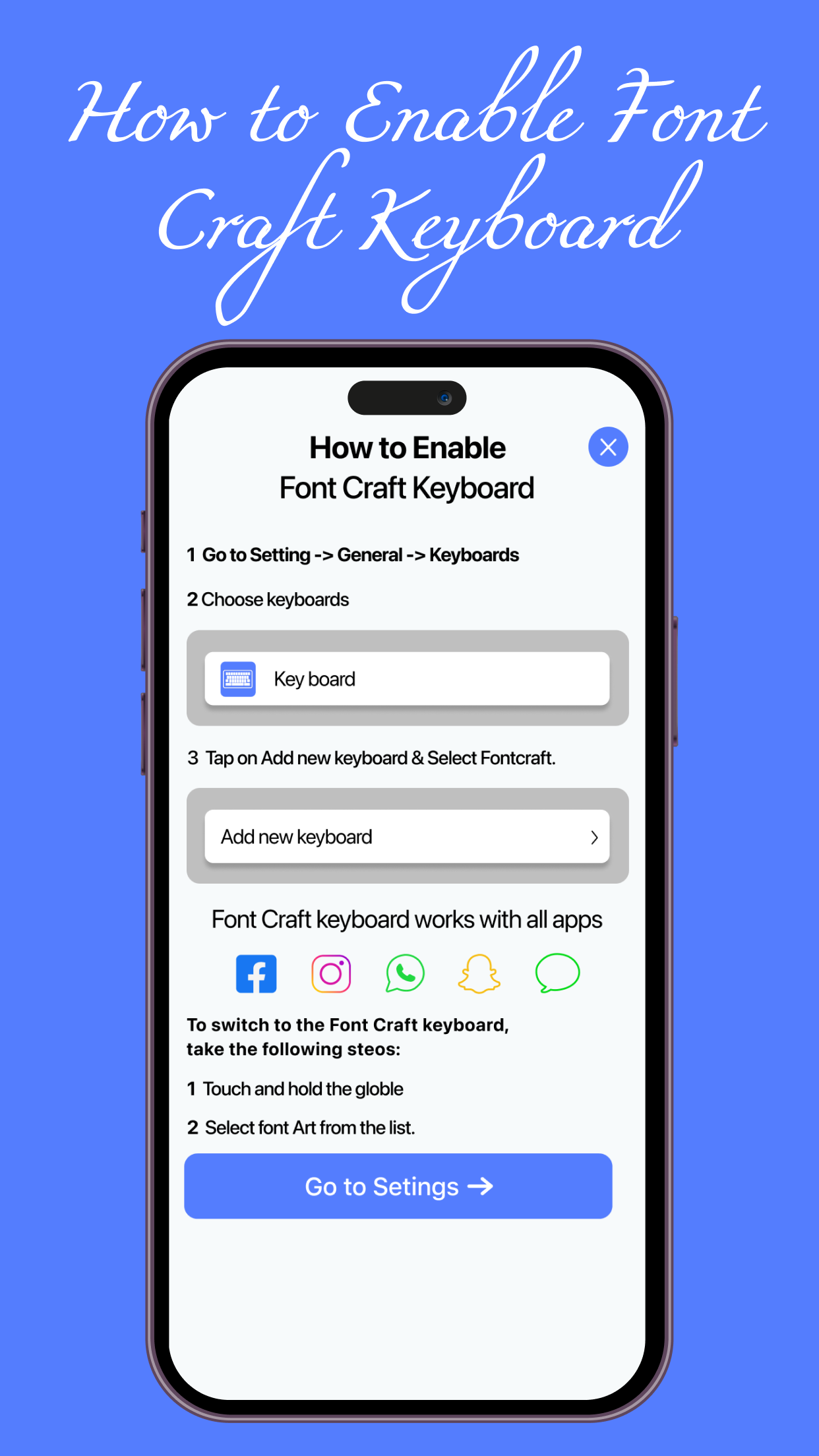 Font Craft - Keyboard