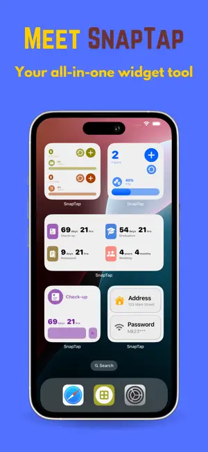 SnapTap for Widgets & Control screenshot 1