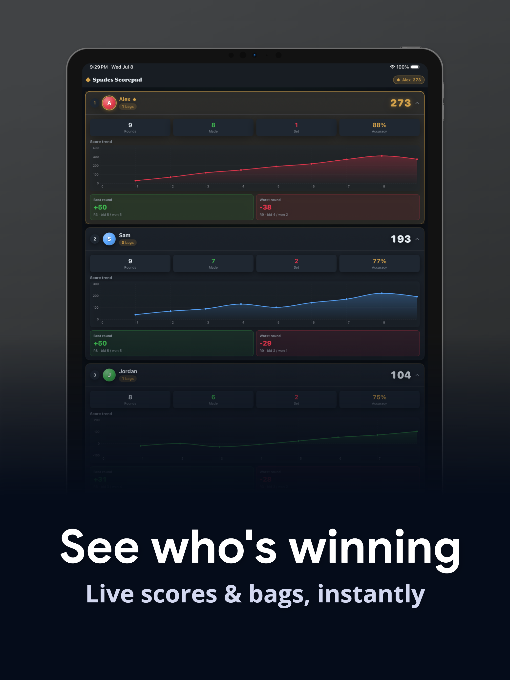 Spades Scorepad screenshot 9
