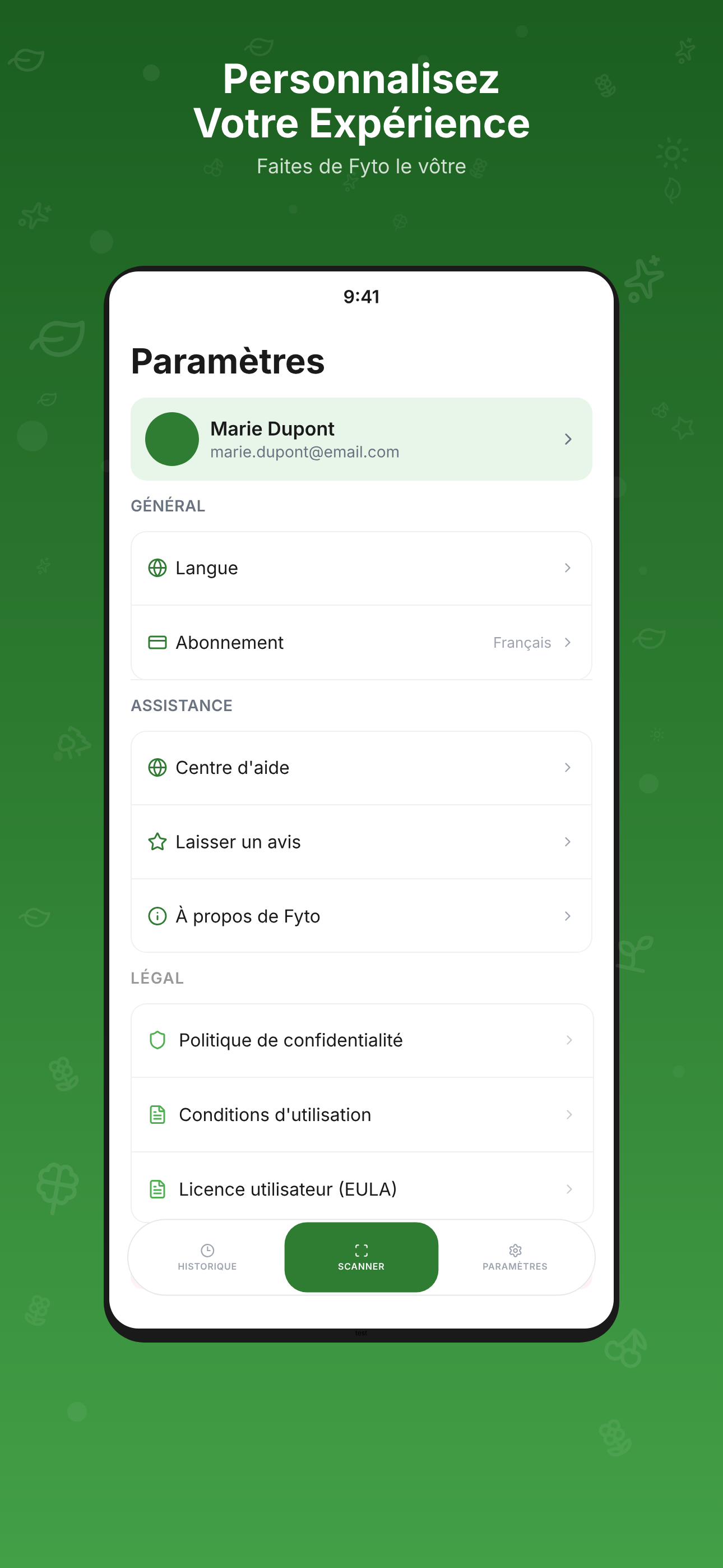 Fyto - Scanner de plantes IA