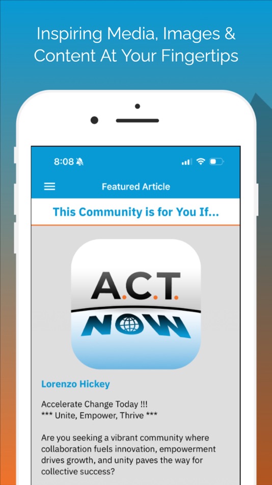 #5. A.C.T. NOW (iOS) 由: Lorenzo Hickey