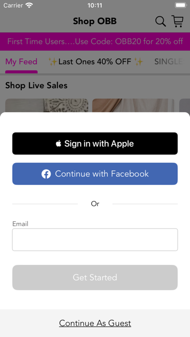 Shop OBB Screenshot