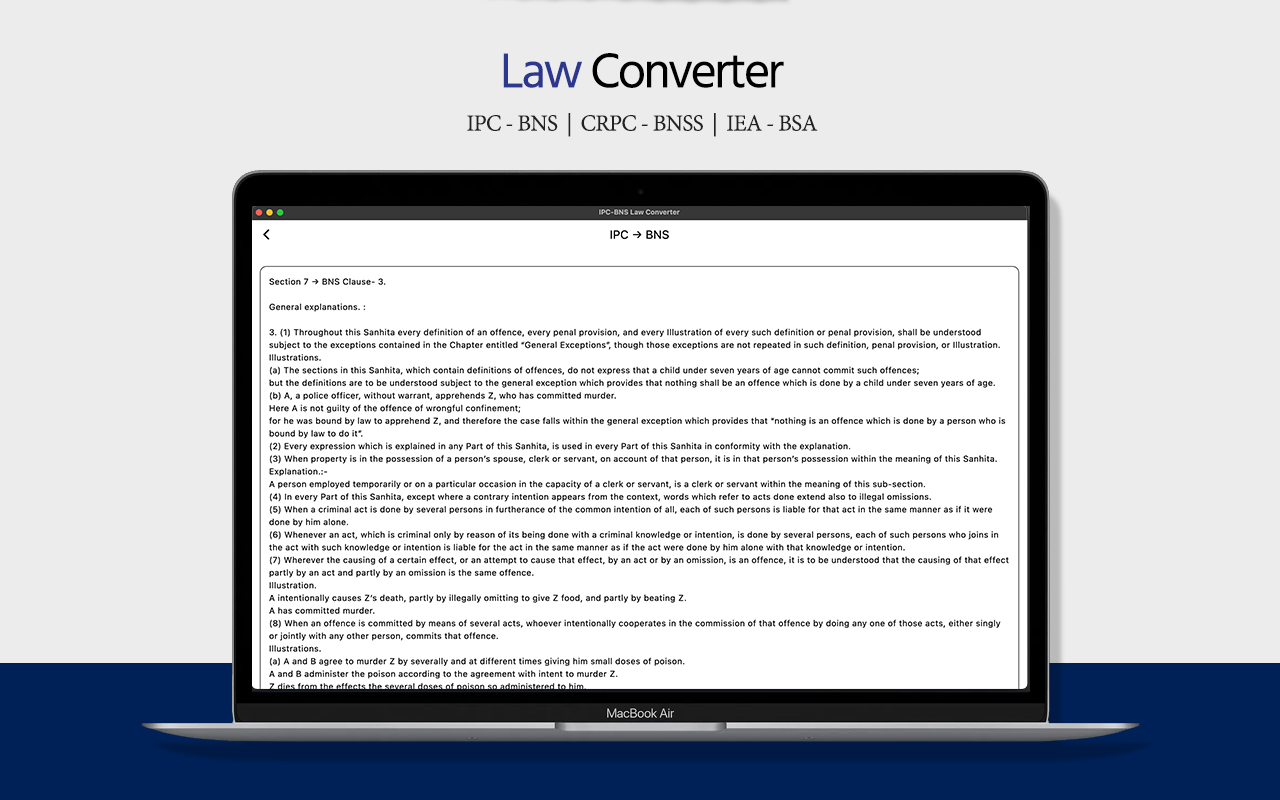 IPC-BNS Law Converter