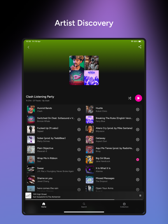 Gala Music iPad screenshot 6 - Music app