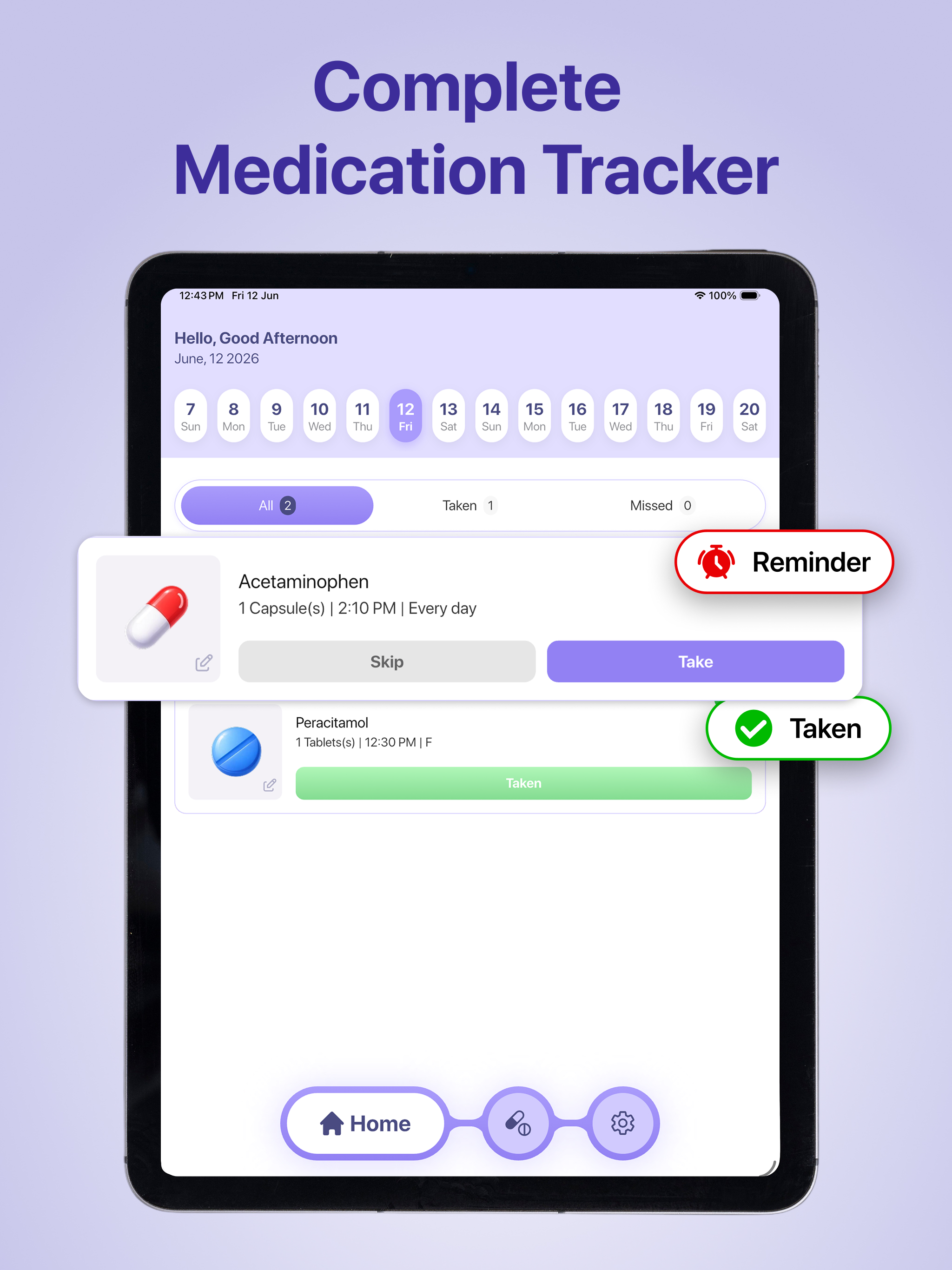 Pill Tracker & Med Alerts
