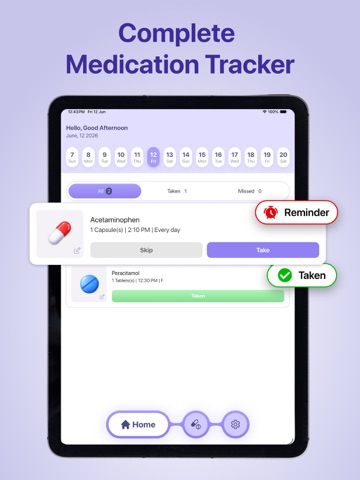 Pill Tracker & Med Alerts iPad screenshot