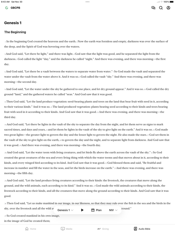 Grace Bible Palm Bay iPad screenshot