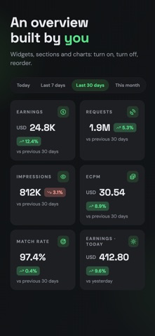 Monetio AdMob Stats & Earnings screenshot