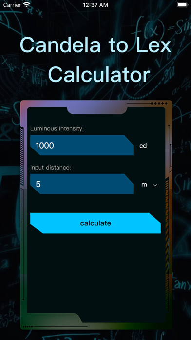 Screenshot #2 pour Candela to Lex Calculator