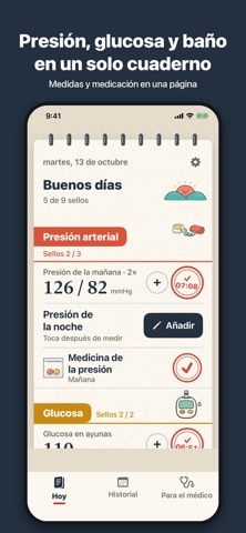 Carestamp: Presión y glucosa 1