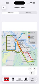 Amsterdam Subway Map screenshot