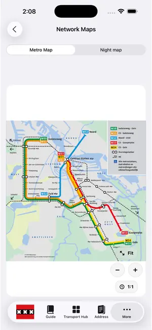 Amsterdam Subway Map screenshot 2