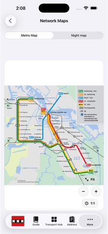Amsterdam Subway Map screenshot