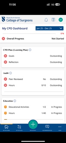 RACS CPD iPhone screenshot