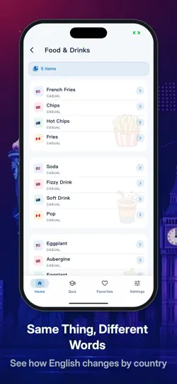 English Variants: US UK AU iPhone Ekran Görüntüsü 1