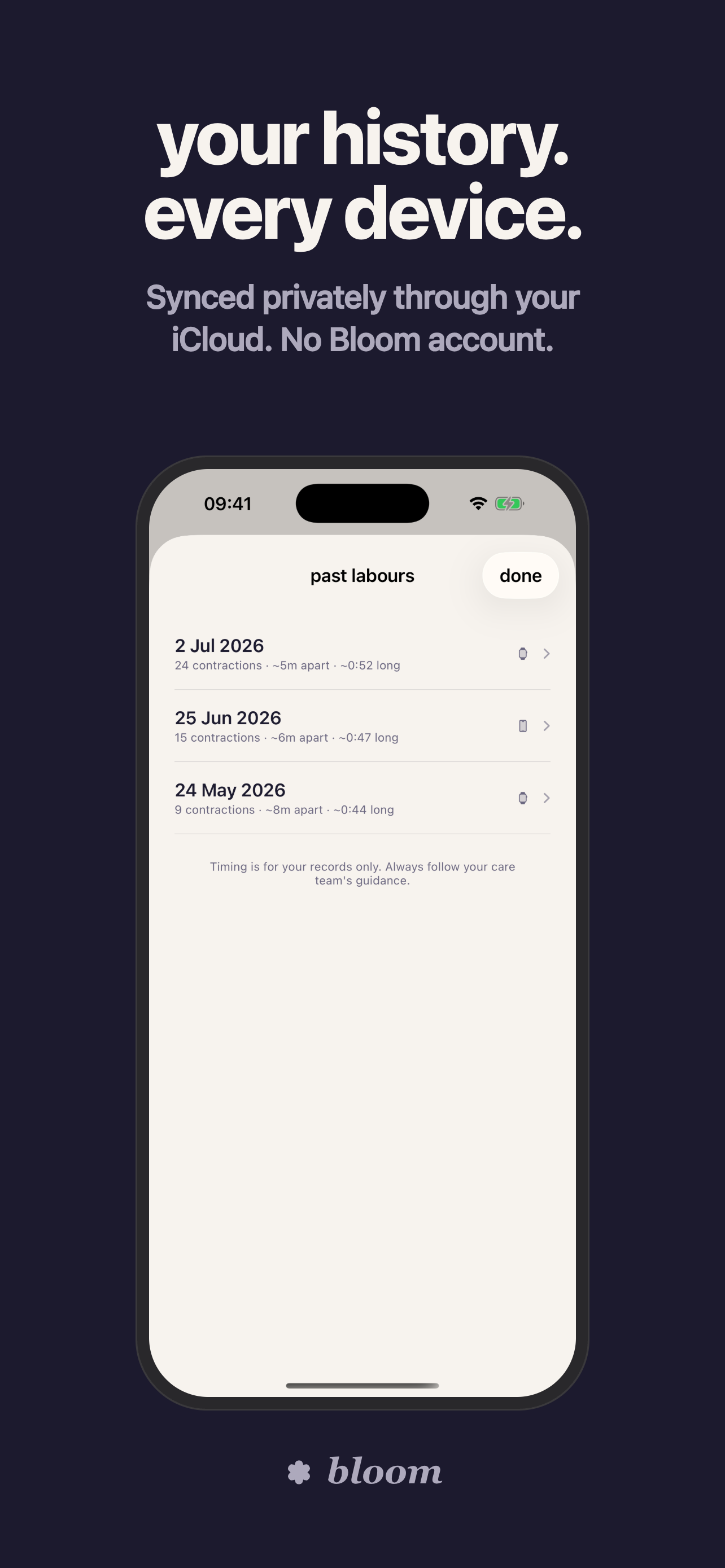 Bloom: Contraction Timer screenshot 4