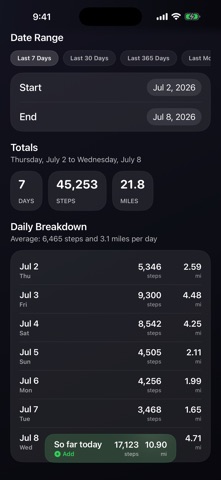 Step Totals Screenshot 3 of 4