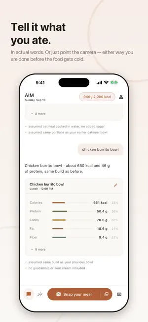 AI Macros - Food Tracker screenshot 1