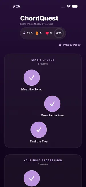 ChordQuest screenshot 2