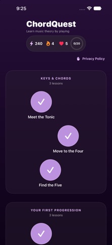 ChordQuest screenshot 2