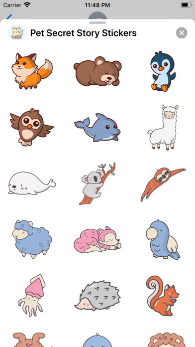 Screenshot #2 pour Pet Secret Story Stickers