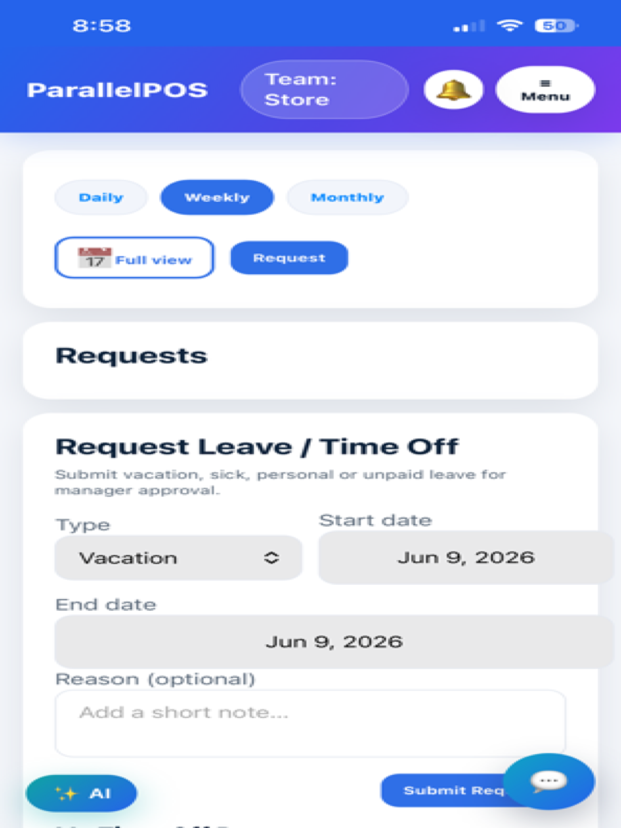 ParallelPOS Team screenshot 13