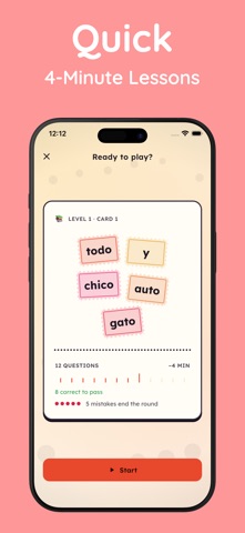 Language Vocabulary Game iPhone screenshot