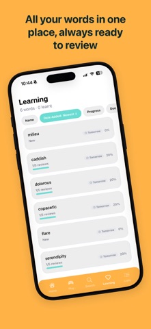 Flare: Vocabulary Builder Screenshot 4 of 6