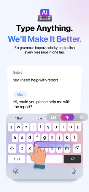 SwiftPress AI Writing Keyboard screenshot 1