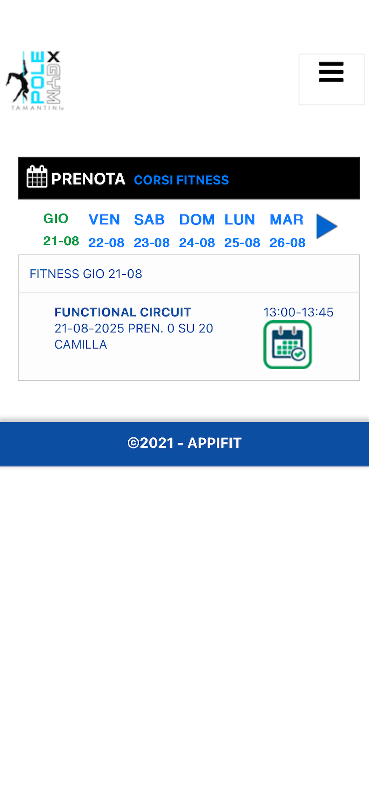 POLEXGYM ® TAMANTINI screenshot 5