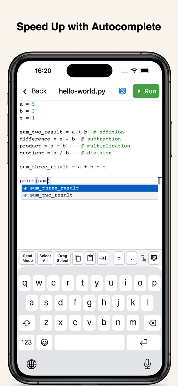 iPhone screenshot