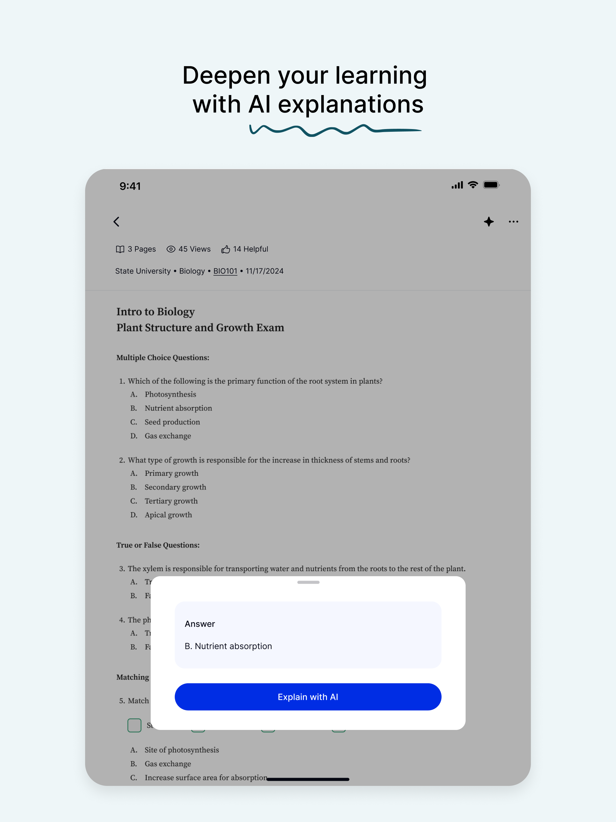 Course Hero: AI Homework Help