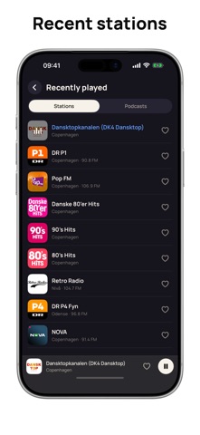 Radio Denmark Online FM DAB iPhone screenshot